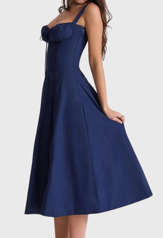 Carmea - Florales Bustierkleid mit Taillenformung