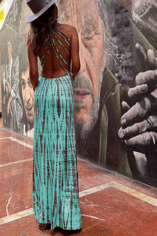 Naomy – Buntes Maxikleid mit fließender Silhouette